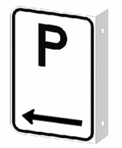 Stationnement autorisé à gauche recto-verso